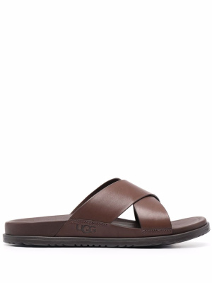 

Crossover-strap leather sandals, UGG Crossover-strap leather sandals