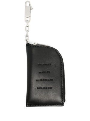 

Embossed-Owenscrop hook wallet, Rick Owens Embossed-Owenscrop hook wallet