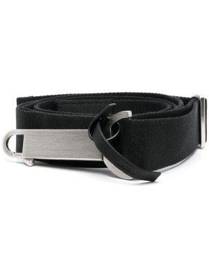 

Adjustable canvas ring belt, Rick Owens Adjustable canvas ring belt