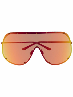 

Oversized shield-frame sunglasses, Rick Owens Oversized shield-frame sunglasses