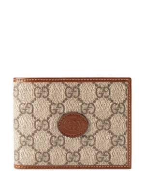 

GG Supreme bi-fold wallet and cardholder, Gucci GG Supreme bi-fold wallet and cardholder