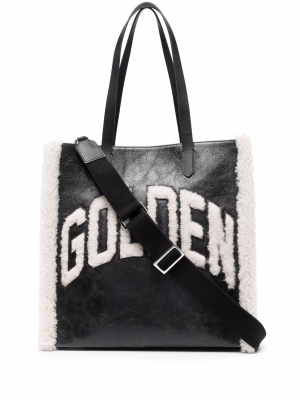 

California faux-shearling tote bag, Golden Goose California faux-shearling tote bag
