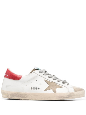 

Star-patch leather sneakers, Golden Goose Star-patch leather sneakers