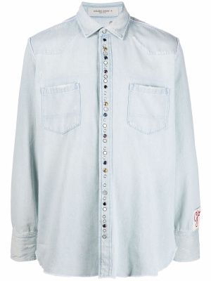 

Golden Collection bleached denim shirt, Golden Goose Golden Collection bleached denim shirt