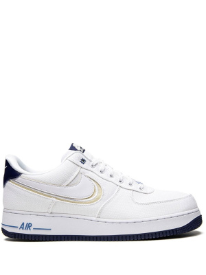 

Air Force 1 PRM "White/White Fossil/Blue Void" sneakers, Nike Air Force 1 PRM "White/White Fossil/Blue Void" sneakers