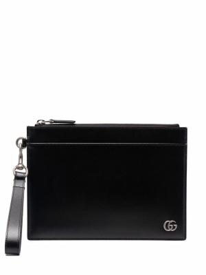 

GG-plaque clutch bag, Gucci GG-plaque clutch bag
