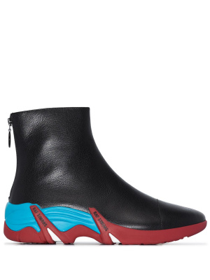 

Cylon high-top leather sneakers, Raf Simons Cylon high-top leather sneakers