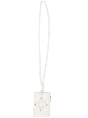 

Leather lanyard card holder, Craig Green Leather lanyard card holder