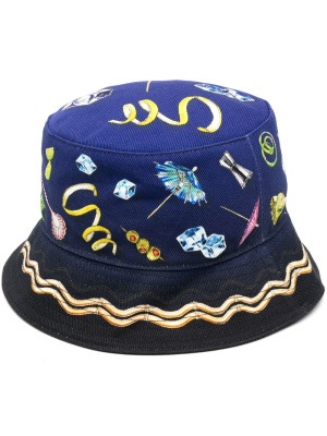 

Cocktail-print bucket hat, Casablanca Cocktail-print bucket hat