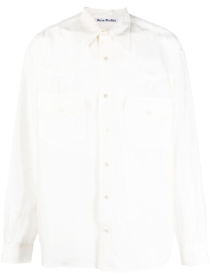 

Logo-print two-pocket shirt, Acne Studios Logo-print two-pocket shirt