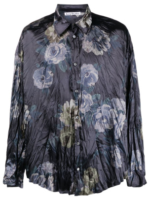 

Floral-print crinkled shirt, Acne Studios Floral-print crinkled shirt