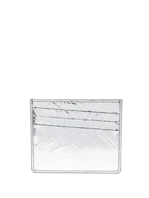 

Cracked metallic cardholder, Maison Margiela Cracked metallic cardholder