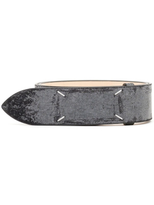 

Leather logo belt, Maison Margiela Leather logo belt