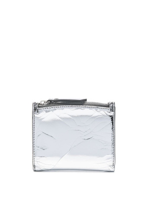 

Metallic-leather bi-fold wallet, Maison Margiela Metallic-leather bi-fold wallet