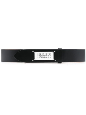 

Logo-patch detail belt, Maison Margiela Logo-patch detail belt