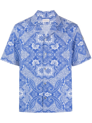 

Paisley-print short-sleeve shirt, Moncler Paisley-print short-sleeve shirt