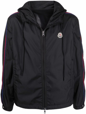 

Logo-patch hooded jacket, Moncler Logo-patch hooded jacket