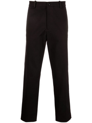 

Piped-trim straight-leg trousers, Moncler Piped-trim straight-leg trousers