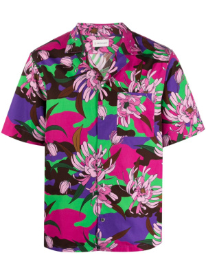 

Floral-print short-sleeve shirt, Moncler Floral-print short-sleeve shirt