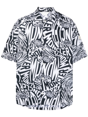 

Logo-print cotton shirt, Moncler Logo-print cotton shirt