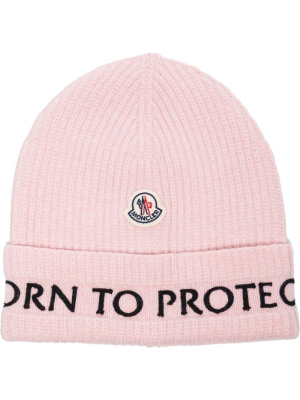 

Born To Protect logo beanie, Moncler Born To Protect logo beanie