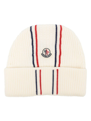 

Tricolor virgin wool beanie, Moncler Tricolor virgin wool beanie