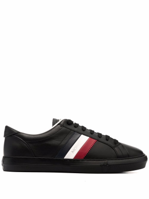 

Logo-print leather sneakers, Moncler Logo-print leather sneakers