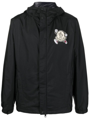 

Guiers logo-patch hooded jacket, Moncler Guiers logo-patch hooded jacket