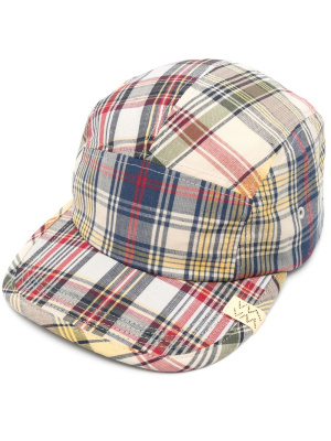 

Plaid-check print baseball cap, Visvim Plaid-check print baseball cap