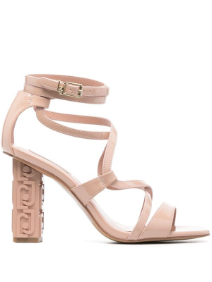 

100mm branded high-heel sandals, LIU JO 100mm branded high-heel sandals