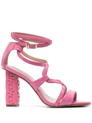 

100mm patent-leather sandals, LIU JO 100mm patent-leather sandals
