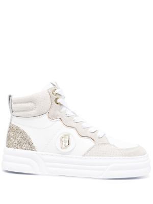 

Panelled logo-plaque sneakers, LIU JO Panelled logo-plaque sneakers