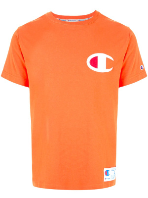 

Logo patch crew neck T-shirt, Champion Logo patch crew neck T-shirt