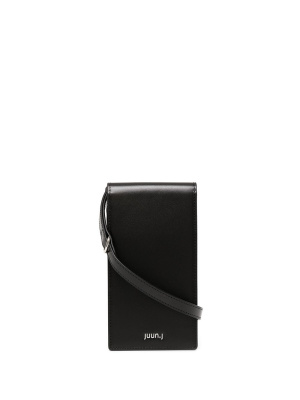

Logo-lettering leather wallet, Juun.J Logo-lettering leather wallet
