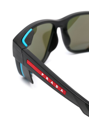 

Logo-stripe tinted sunglasses, Prada Eyewear Logo-stripe tinted sunglasses