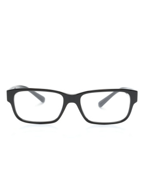 

Logo-print rectangle-frame glasses, Prada Eyewear Logo-print rectangle-frame glasses