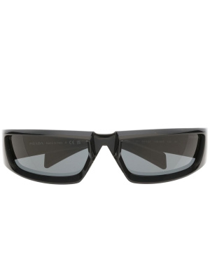 

Logo-print square-frame sunglasses, Prada Eyewear Logo-print square-frame sunglasses