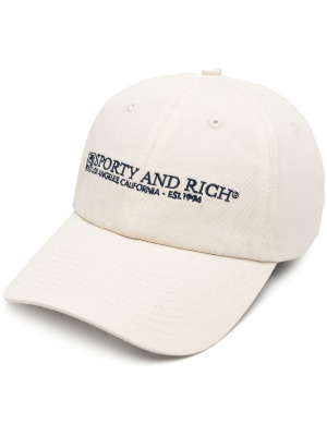 

Logo-embroidered cap, Sporty & Rich Logo-embroidered cap