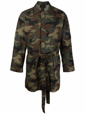 

Camouflage belted jacket, Fear Of God Camouflage belted jacket