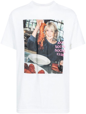 

X Martha Stewart graphic-print Lobster T-shirt, Anti Social Social Club X Martha Stewart graphic-print Lobster T-shirt