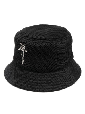 

Logo-embroidered perforated bucket hat, Rick Owens X Champion Logo-embroidered perforated bucket hat