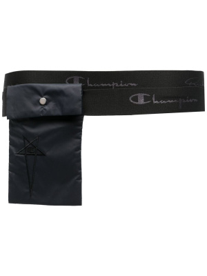 

Embroidered-logo pocket belt, Rick Owens X Champion Embroidered-logo pocket belt