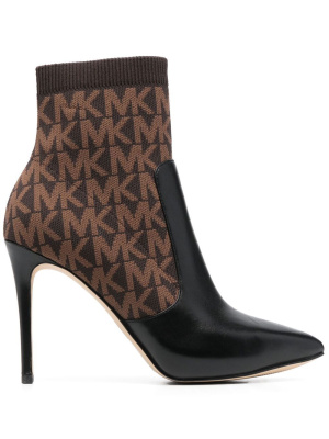 

110mm monogram ankle boots, Michael Michael Kors 110mm monogram ankle boots