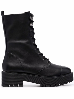 

Bryce leather platform combat boots, Michael Michael Kors Bryce leather platform combat boots
