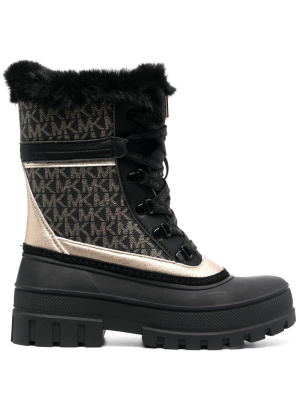 

Ozzie logo-panelled ankle boots, Michael Michael Kors Ozzie logo-panelled ankle boots