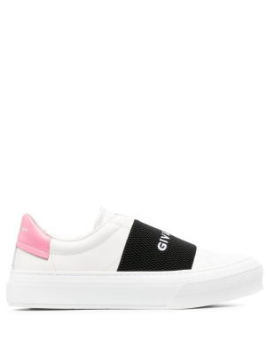 

Leather logo-print sneakers, Givenchy Leather logo-print sneakers