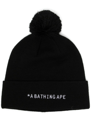 

Embroidered-logo beanie, A BATHING APE® Embroidered-logo beanie