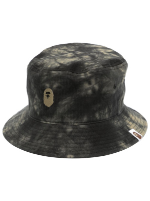 

Embroidered-logo bucket hat, A BATHING APE® Embroidered-logo bucket hat