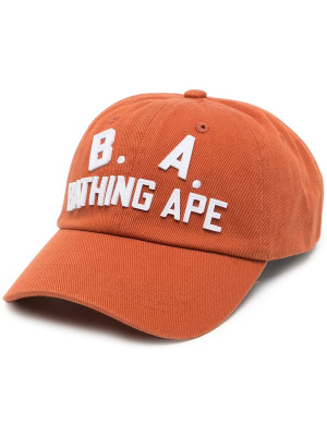 

Logo-print cotton cap, A BATHING APE® Logo-print cotton cap