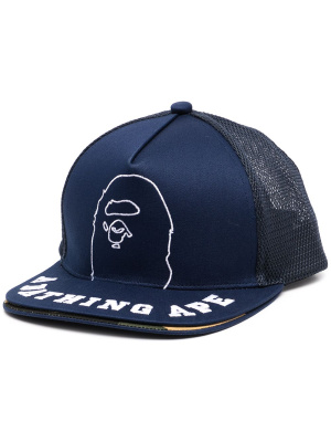 

Logo-embroidered baseball cap, A BATHING APE® Logo-embroidered baseball cap